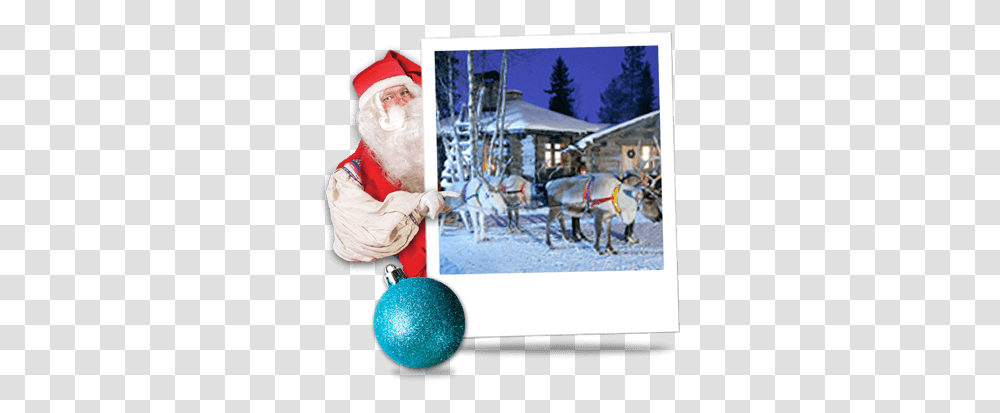 Lapland Christmas Holidays Santa Trips Santa's Village, Face, Person, Beard, Horse Transparent Png