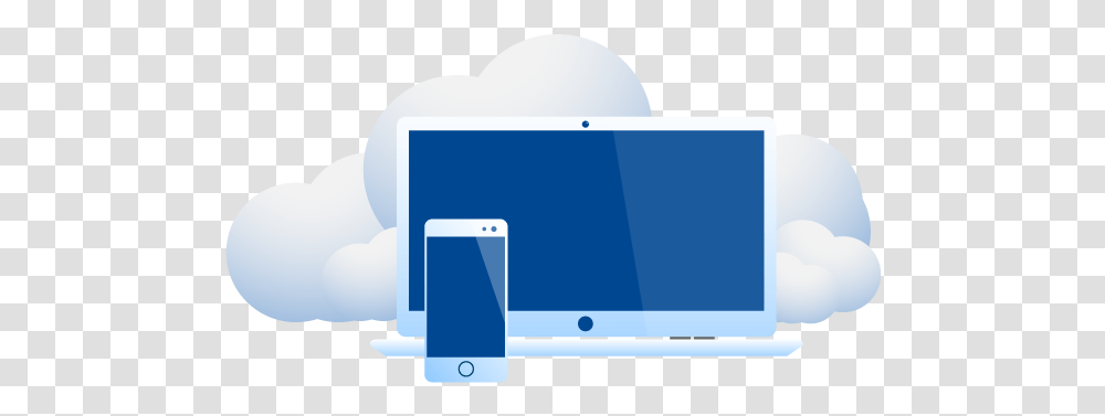 Laptop And Smartphone Blue Vector Illustration With, Computer, Electronics, Monitor, Screen Transparent Png