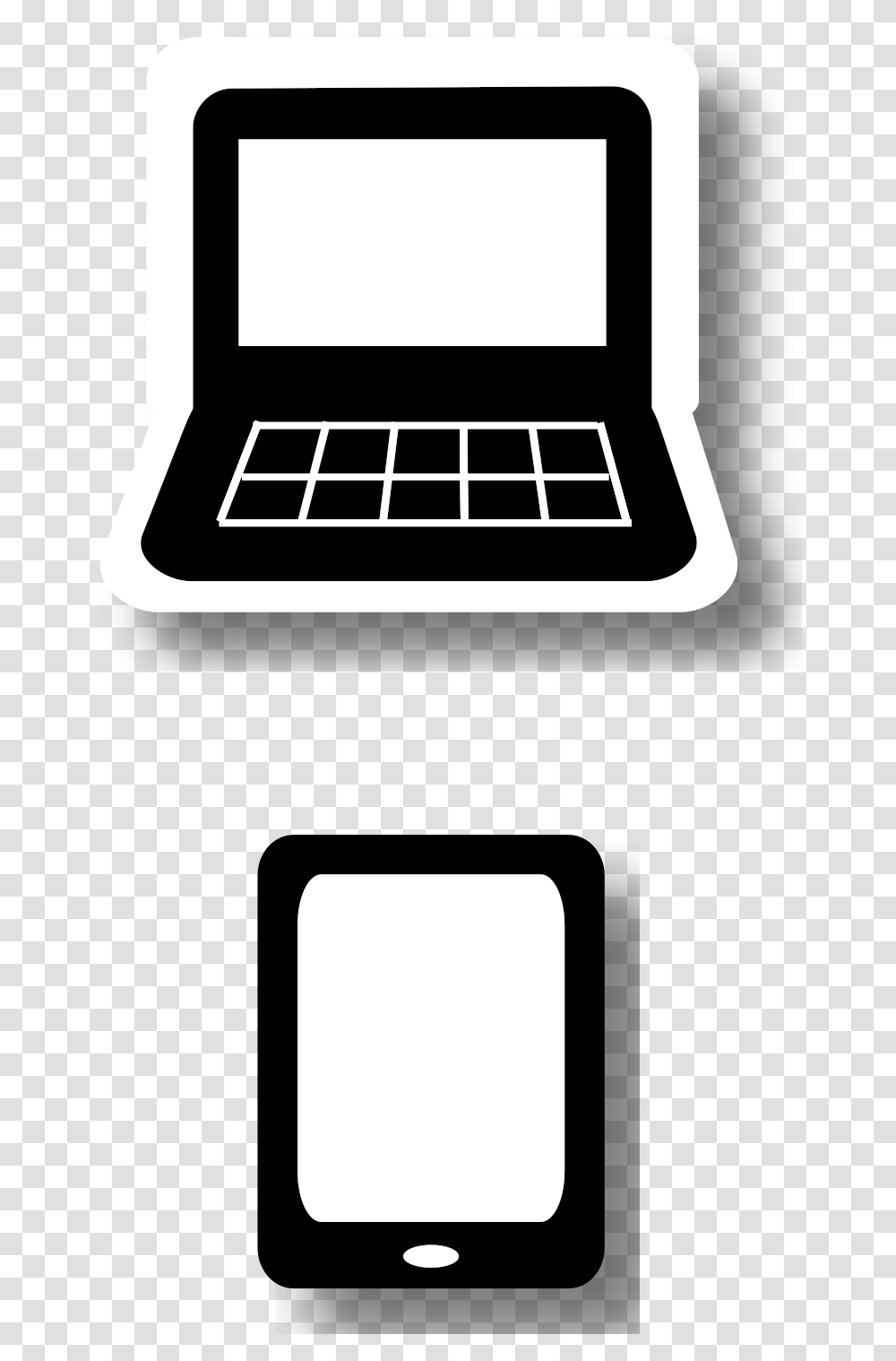 Laptop And Tablet Clip Arts Smartphone, Chair, Furniture, Shopping Cart Transparent Png
