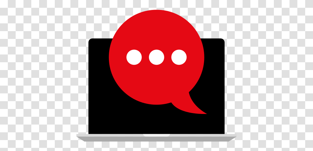 Laptop Bubble Chat Icon Repo Free Icons Circle, Pac Man, Balloon, Dice, Game Transparent Png