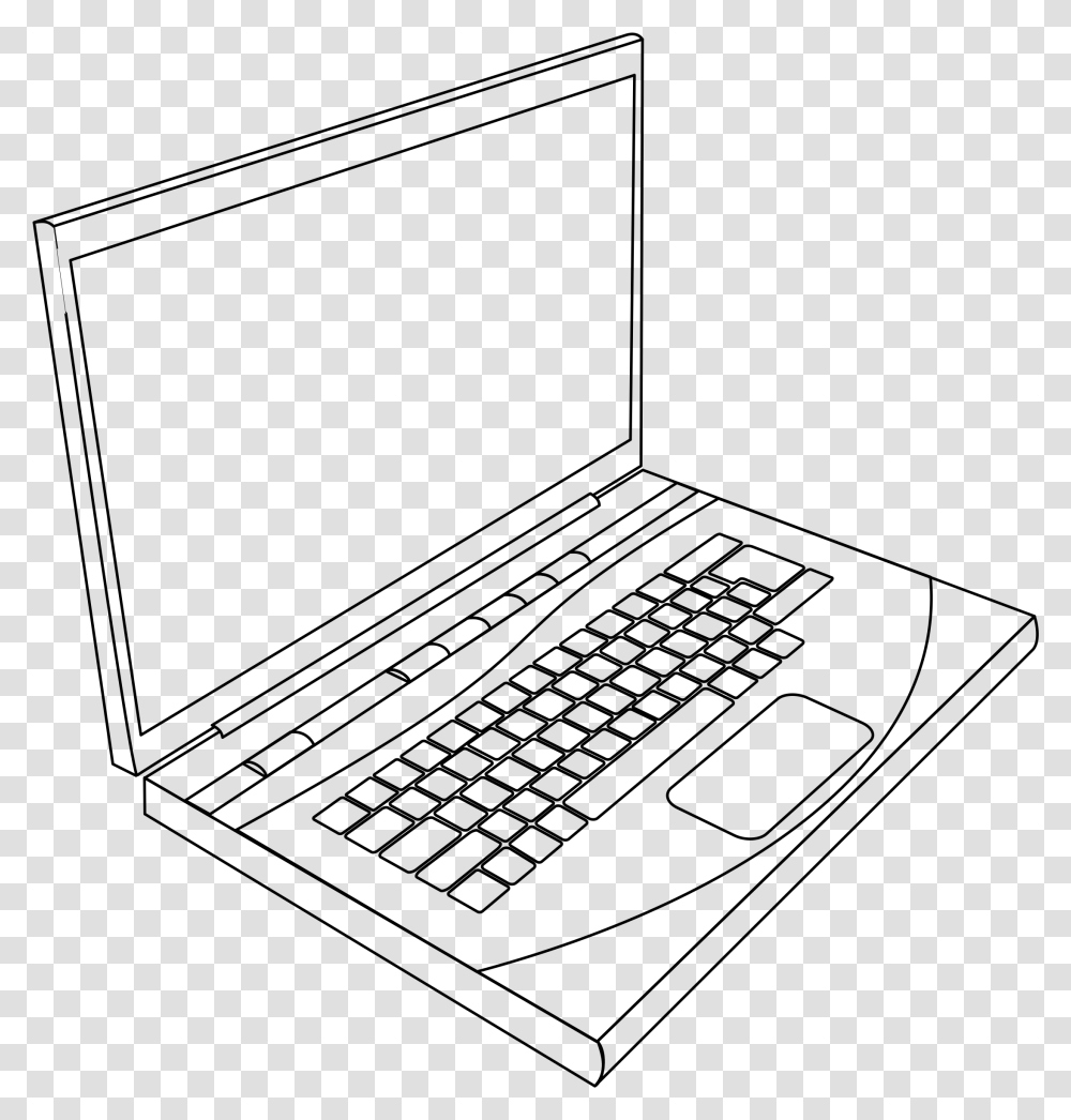 Laptop Clipart Laptop Black And White, Gray, World Of Warcraft Transparent Png