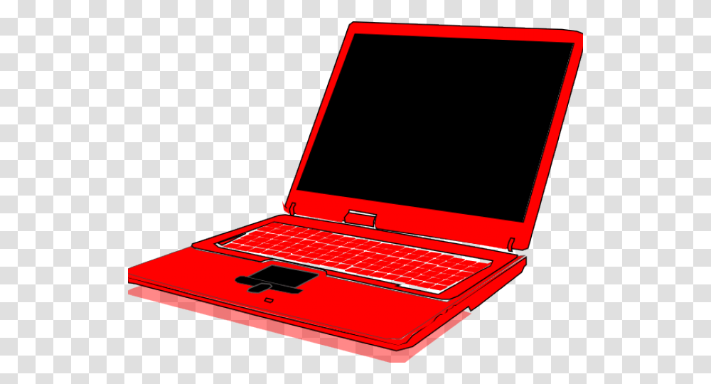 Laptop Clipart Red Red Computer, Pc, Electronics Transparent Png