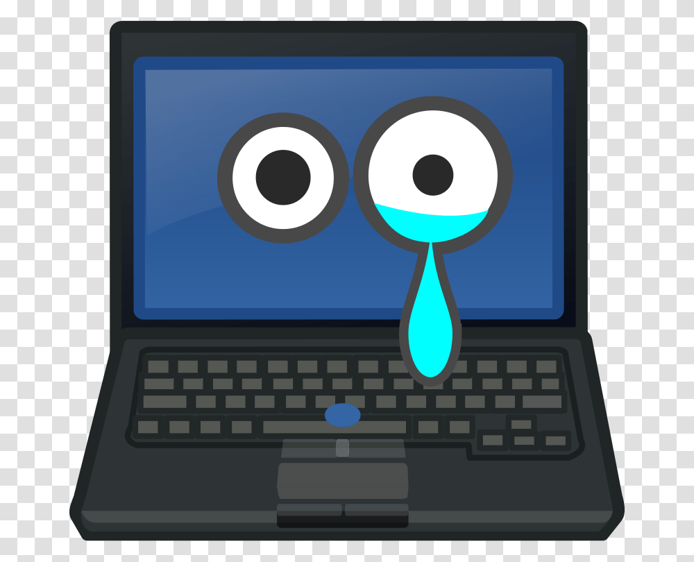 Laptop Crying Eye Contact, Technology, Computer, Electronics, Pc Transparent Png