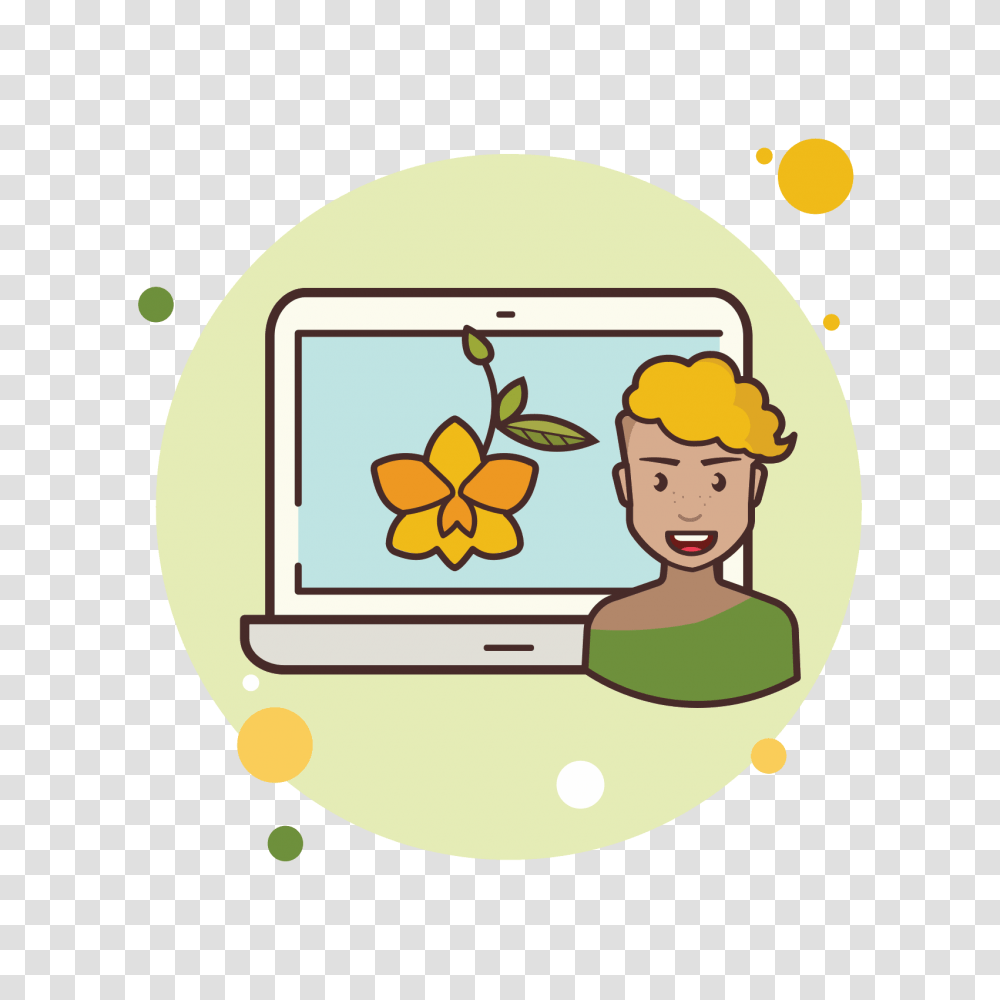 Laptop Flower Icon, Outdoors, Doodle Transparent Png