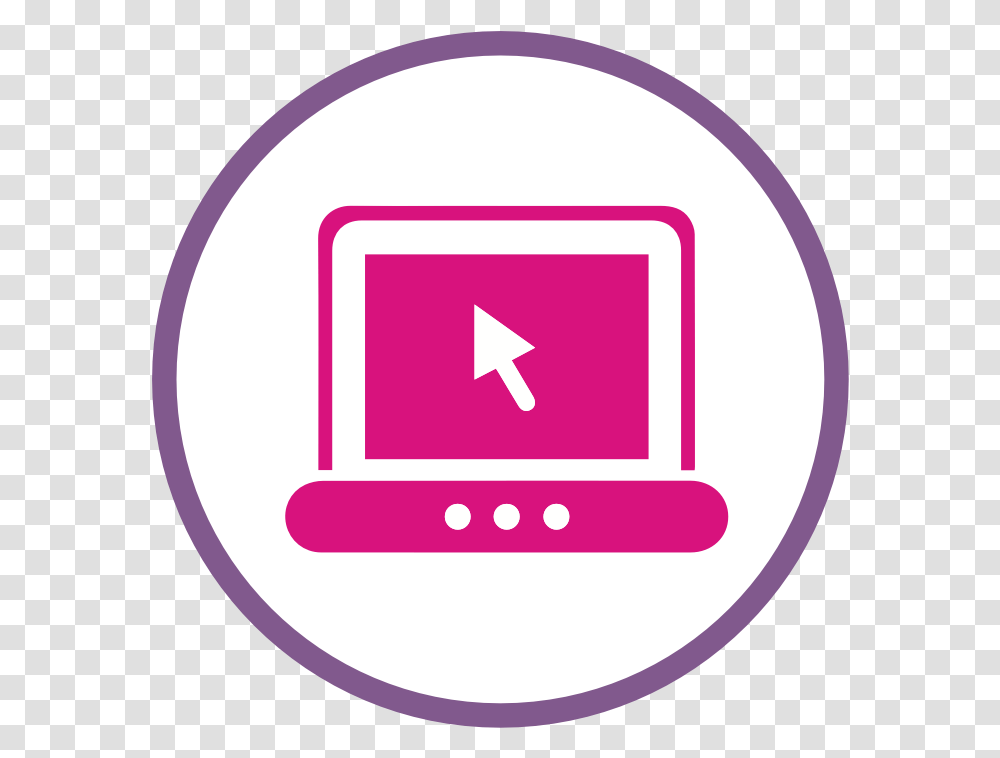 Laptop Icon Computer Icon Pink, Label, Logo Transparent Png