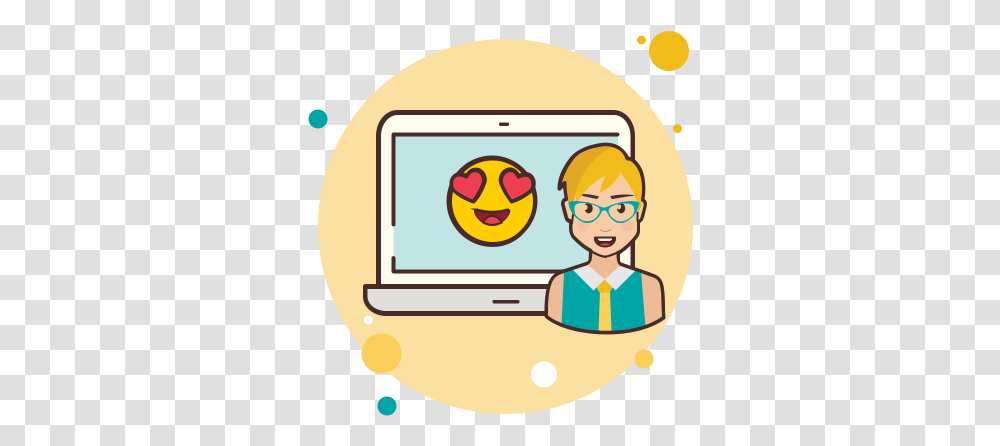 Laptop In Love Emoji Icon Free Download And Vector Portable Network Graphics, Person, Human, Outdoors, Angry Birds Transparent Png