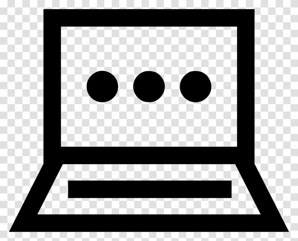 Laptop Loading Dots Pc Mac Monitor Web Icon Free Download, Game, Rug, Domino Transparent Png