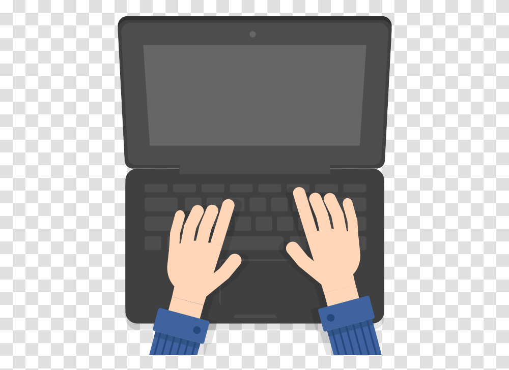 Laptop, Pc, Computer, Electronics, Hand Transparent Png