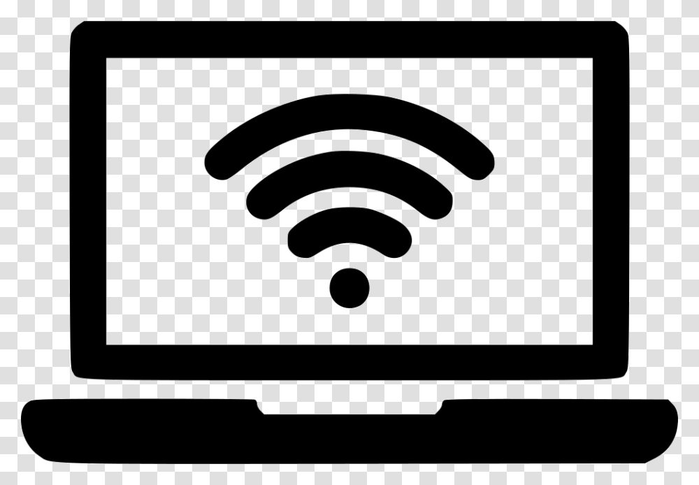 Laptop Wifi Signal Connection Network Configuration Icon, Metropolis, Building, Logo Transparent Png