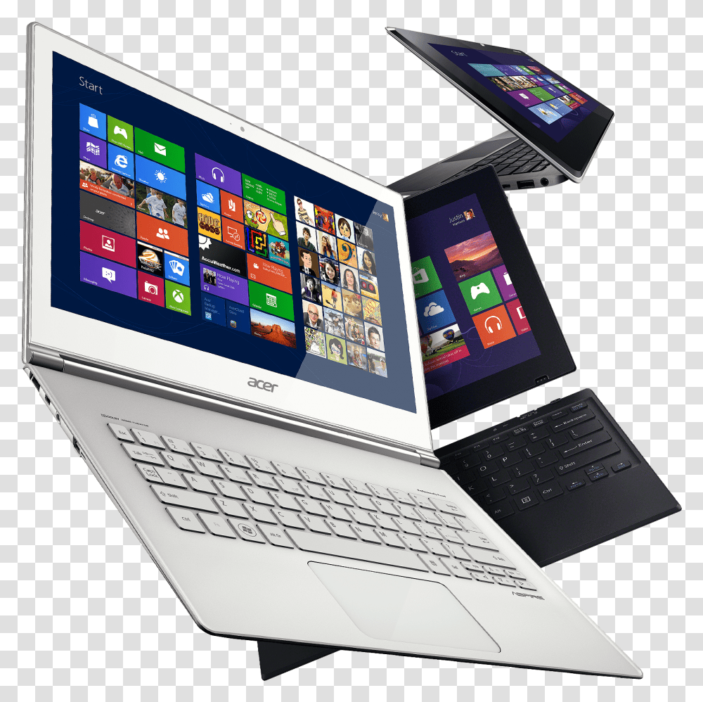 Laptop Windows 8 Clip Black And White Stock Laptop, Computer, Electronics, Pc, Surface Computer Transparent Png