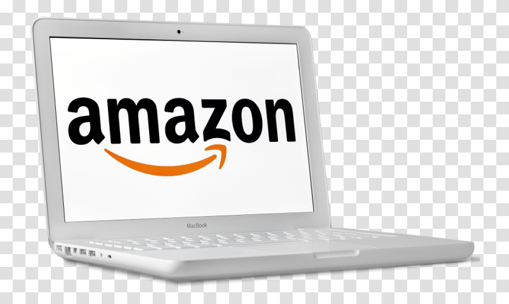 Laptop With Amazon Logo Amazon Seller Consulting Service Amazon, Pc, Computer, Electronics, Computer Keyboard Transparent Png
