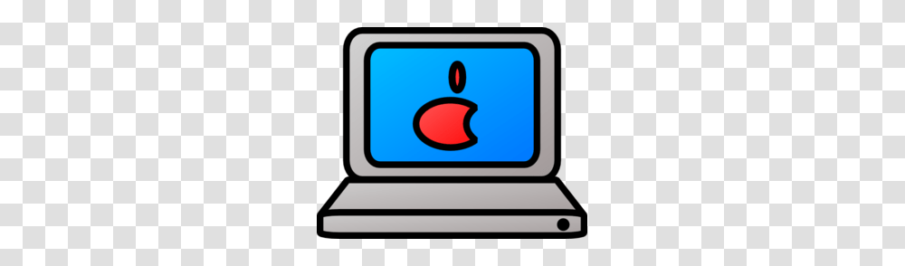 Laptop With Apple On Screen Clip Art, Electronics, Computer, Monitor, Display Transparent Png