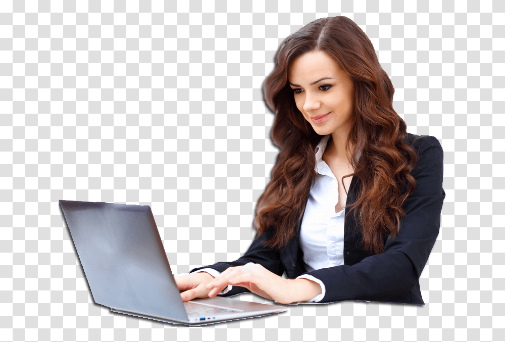 Laptop With Girls, Pc, Computer, Electronics, Person Transparent Png