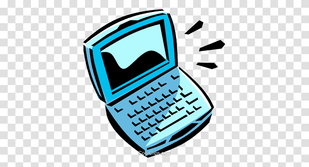 Laptopnotebook Computer Royalty Free Vector Clip Art Illustration, Texting, Mobile Phone, Hand-Held Computer, Electronics Transparent Png