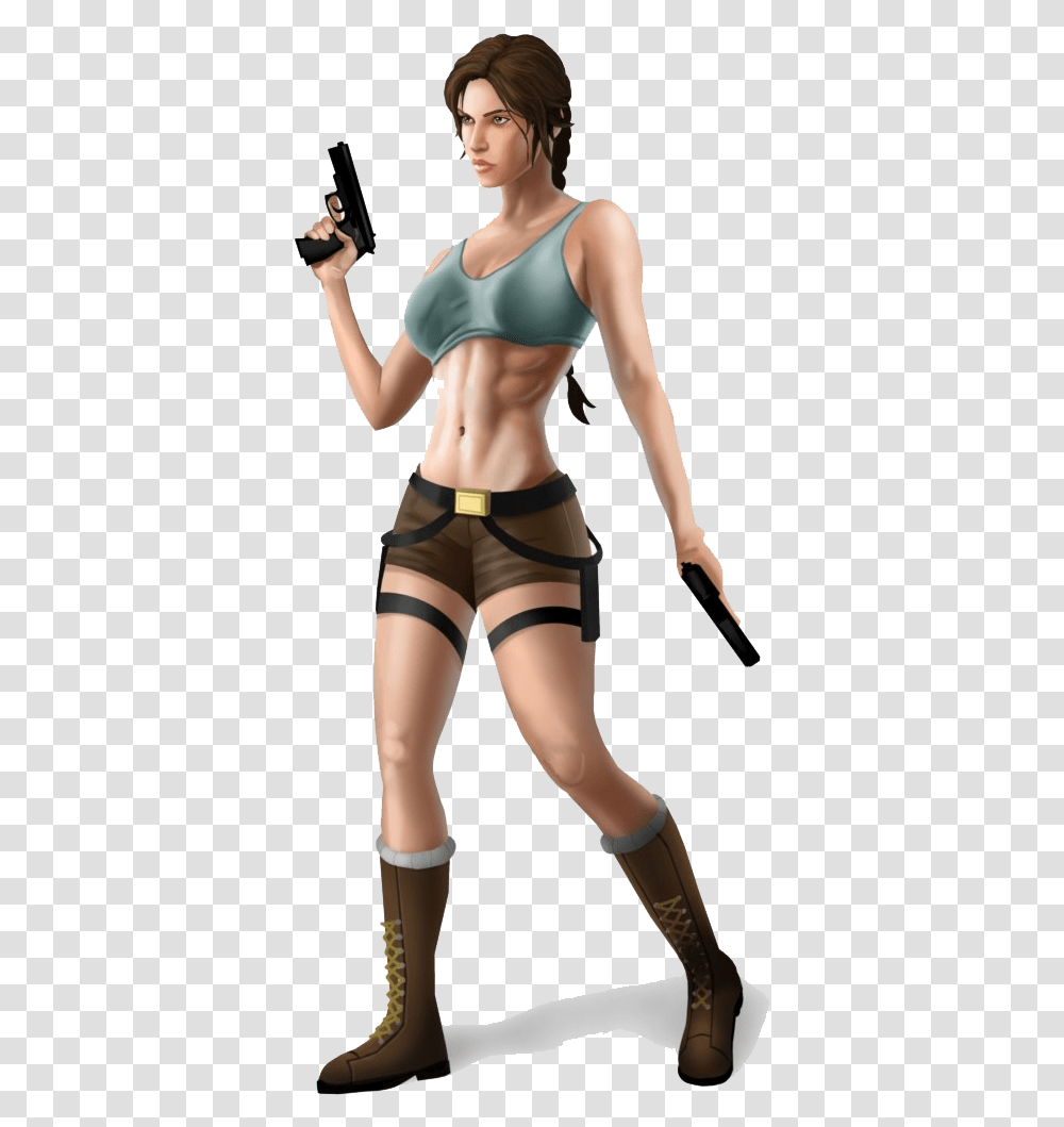 Lara Croft Animated, Person, Female, Sport, Working Out Transparent Png