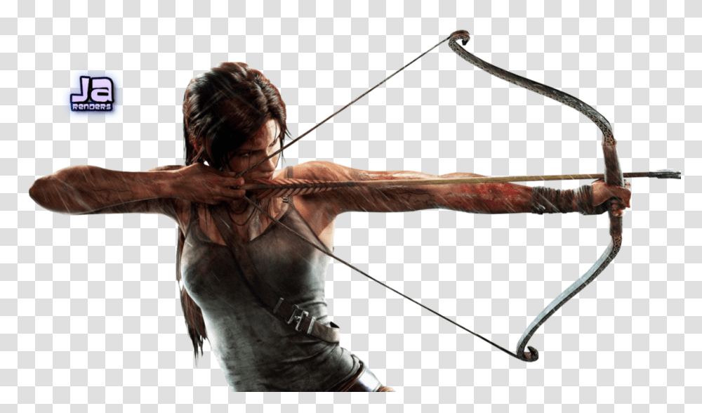 Lara Croft, Character, Bow, Archer, Archery Transparent Png