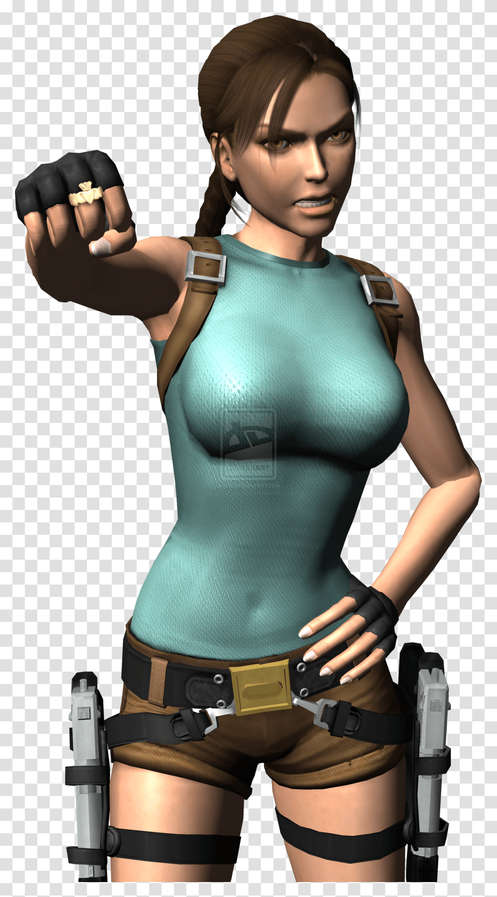 Lara Croft, Character, Person, Belt Transparent Png
