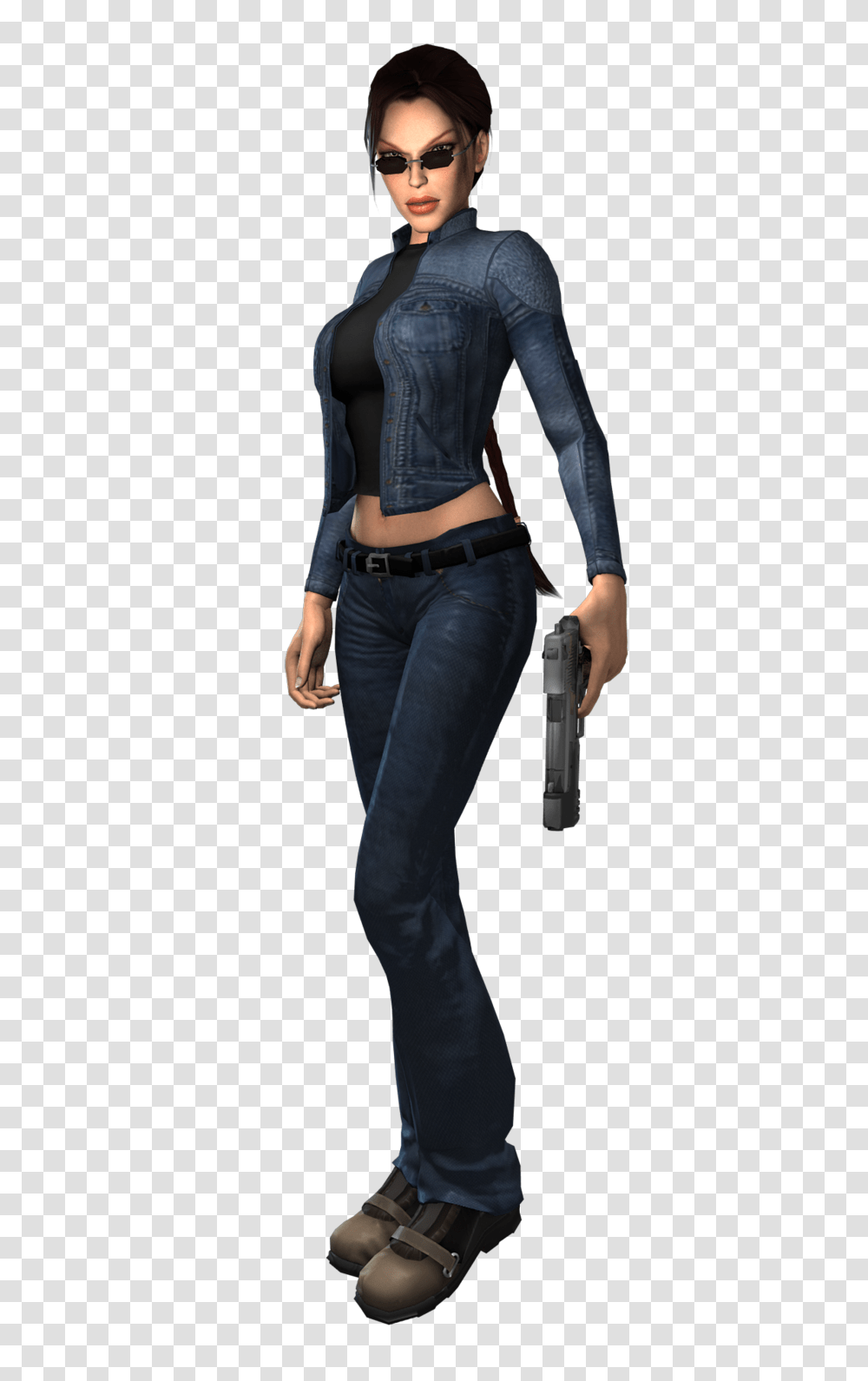 Lara Croft, Character, Person, Sunglasses Transparent Png