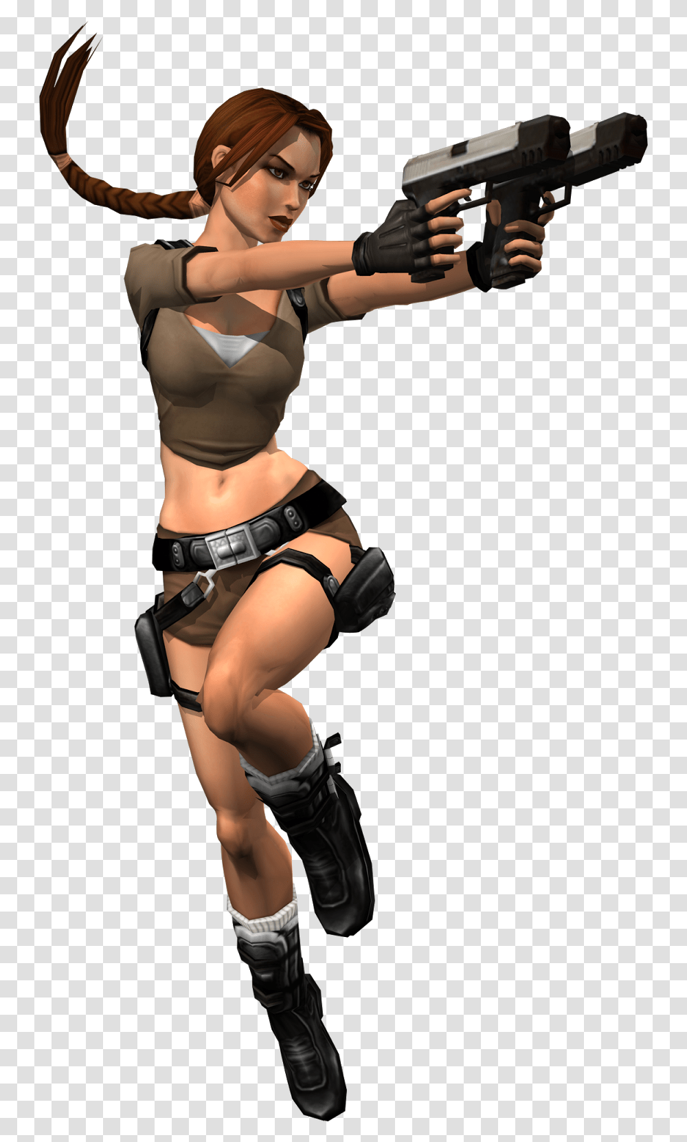 Lara Croft, Character, Person, Gun, Weapon Transparent Png