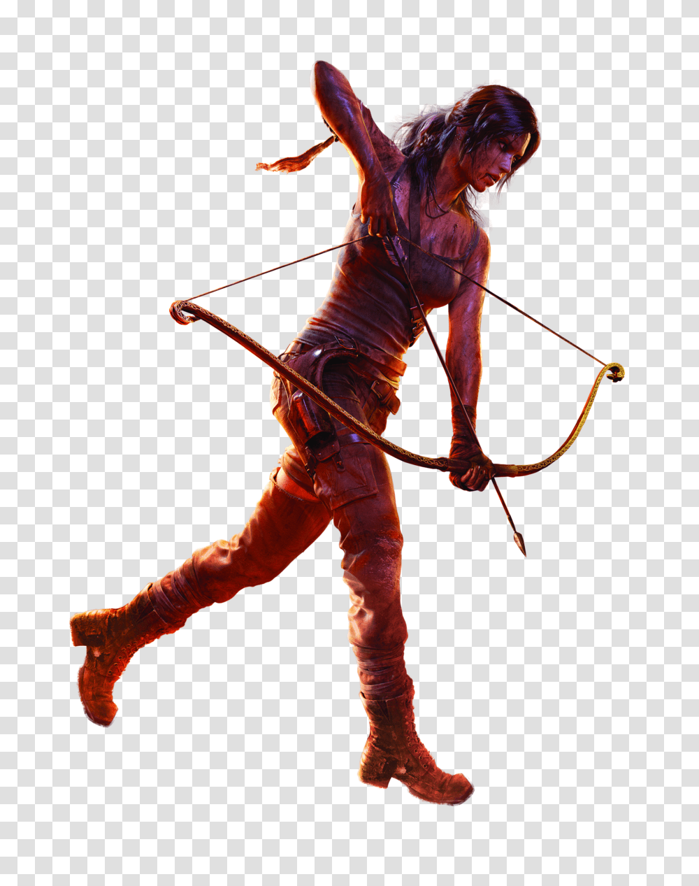 Lara Croft, Character, Person, Human, Bow Transparent Png