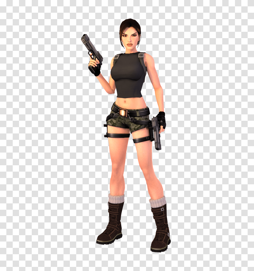 Lara Croft, Character, Person, Human, Shoe Transparent Png