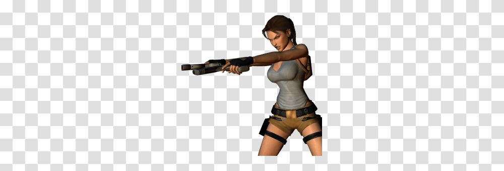Lara Croft, Character, Person, Ninja, Gun Transparent Png