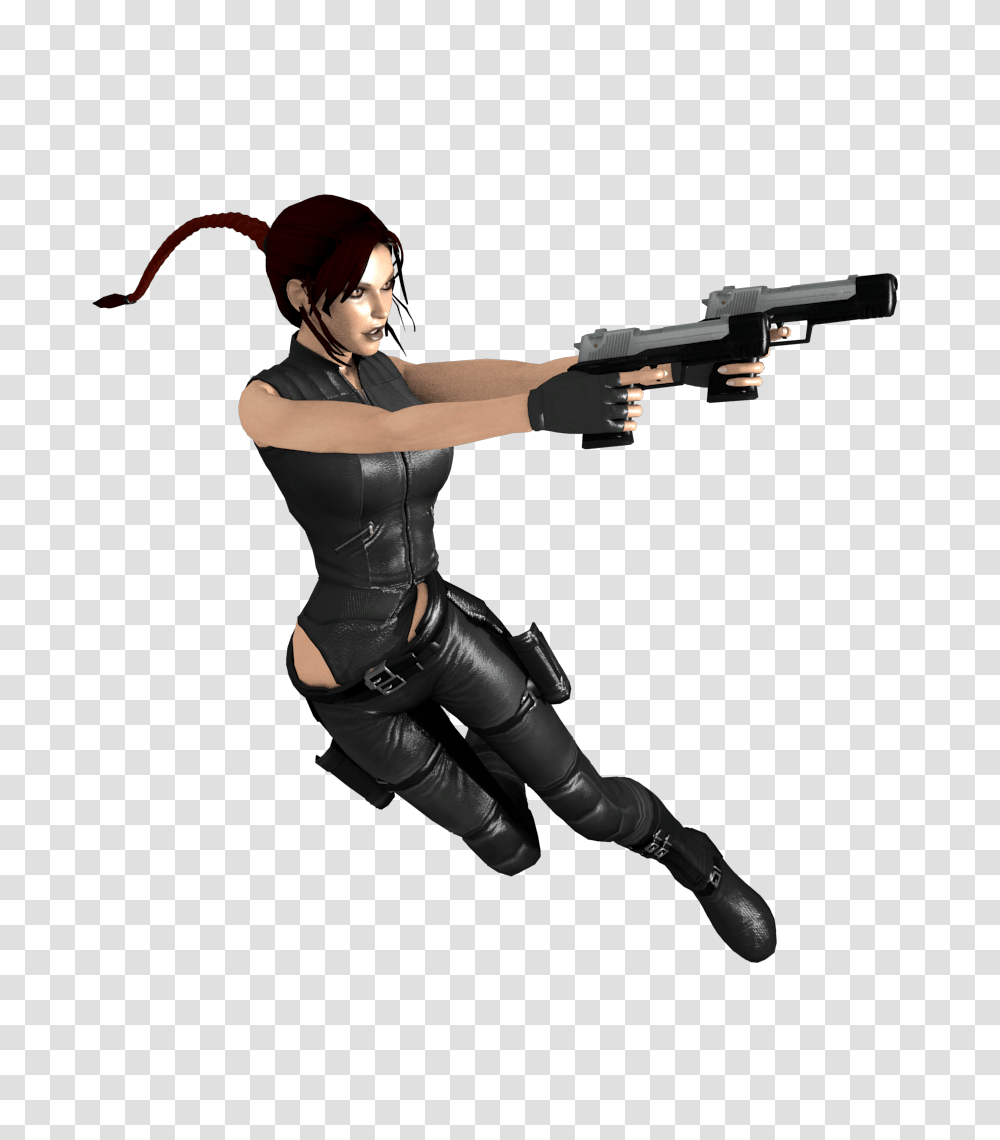 Lara Croft, Character, Person, Ninja, Gun Transparent Png