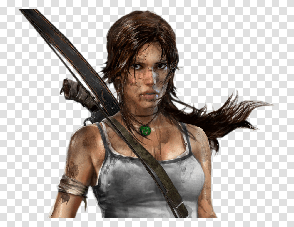 Lara Croft Clipart Lara Croft Video Game Character, Person, Sport, Face, Costume Transparent Png