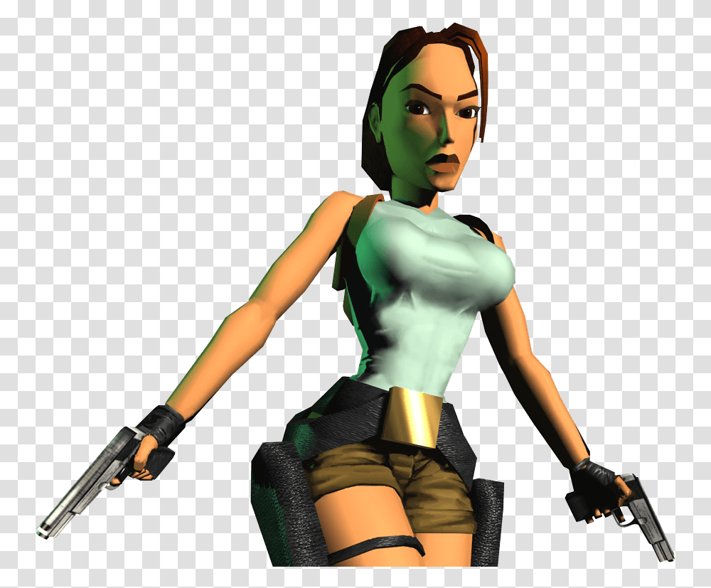 Lara Croft Close Up Lara Croft Tomb Raider Game Original, Person, Figurine, Face Transparent Png