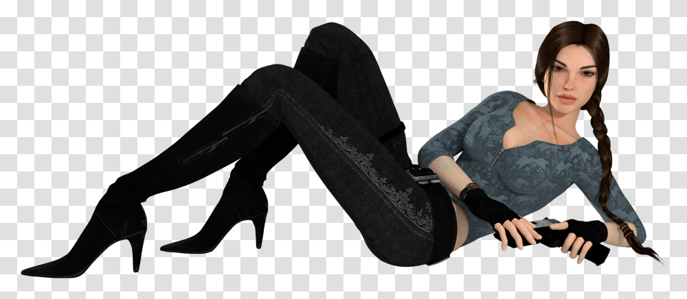 Lara Croft, Apparel, Footwear, Shoe Transparent Png