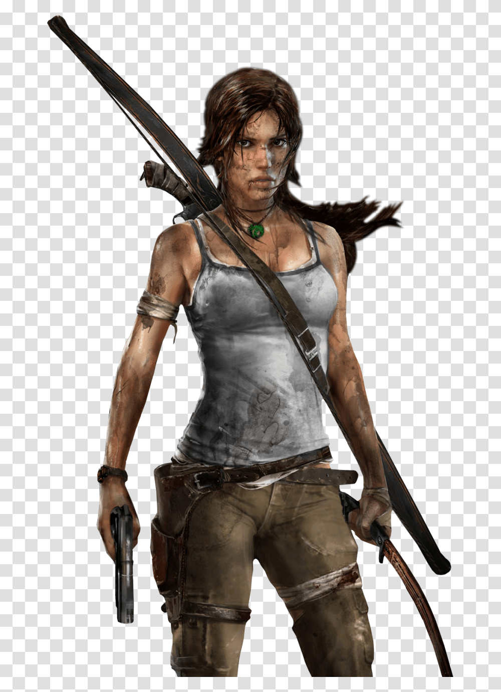 Lara Croft New Game Lara Croft, Bronze, Person, Clothing, Costume Transparent Png