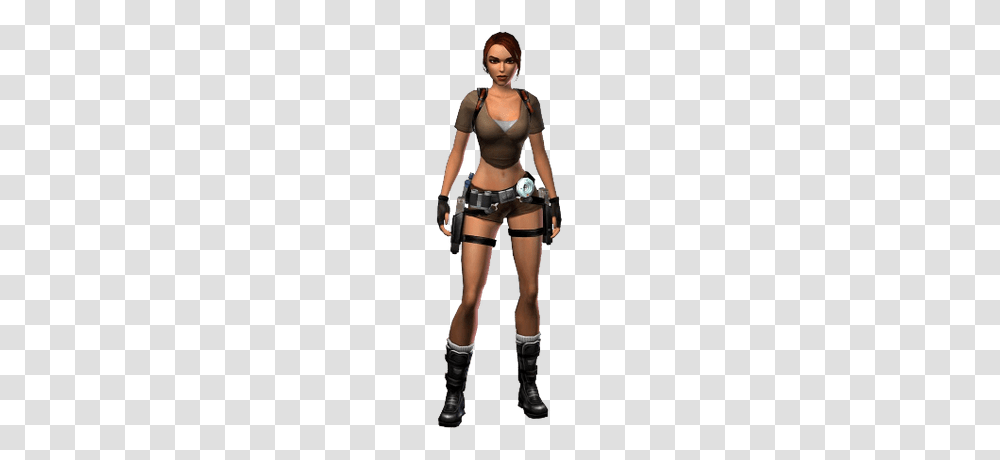 Lara Croft Standing, Costume, Person, Female, Woman Transparent Png