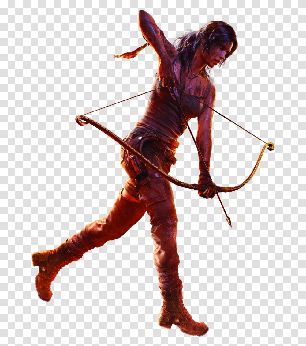 Lara Croft Tomb Raider, Person, Human, Bow, Sport Transparent Png