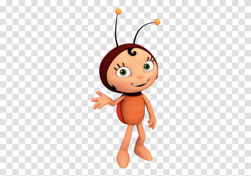 Lara The Lady Bug Maya The Bee 2 Characters, Doll, Toy, Person, Human Transparent Png
