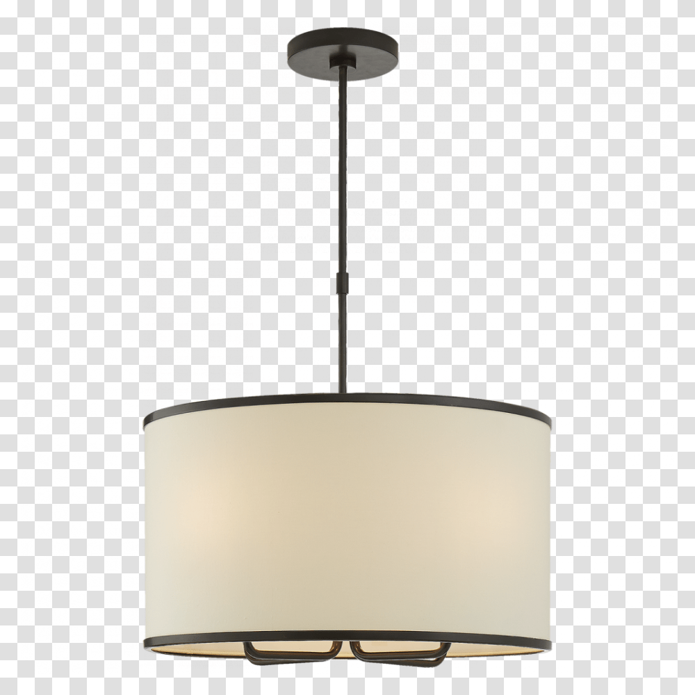 Larabee Hanging Shade In Gun Metal With Cream Li Ks L, Lamp, Lampshade, Table Lamp, Cylinder Transparent Png