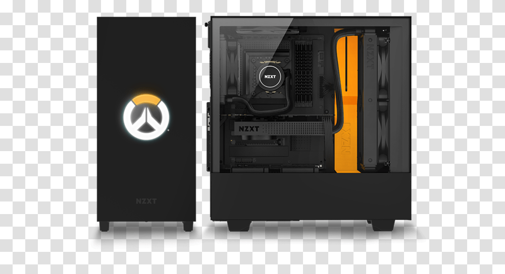 Large 528f5badf38dfb41 Nzxt H500 Overwatch Build, Electronics, Computer, Pc, Electronic Chip Transparent Png