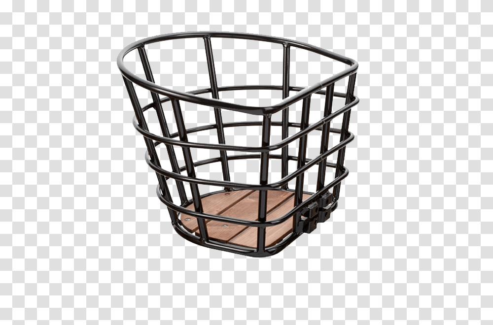 Large Aluminium Bicycle Basket, Crib, Furniture, Fence, Plastic Transparent Png