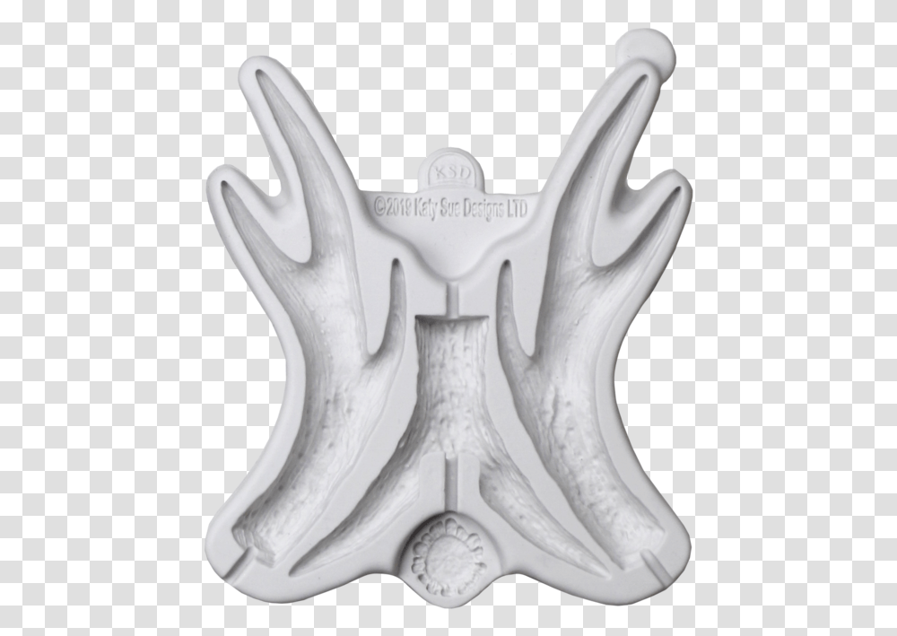 Large Antlers Mould Emblem, Statue, Sculpture, Art, Ornament Transparent Png
