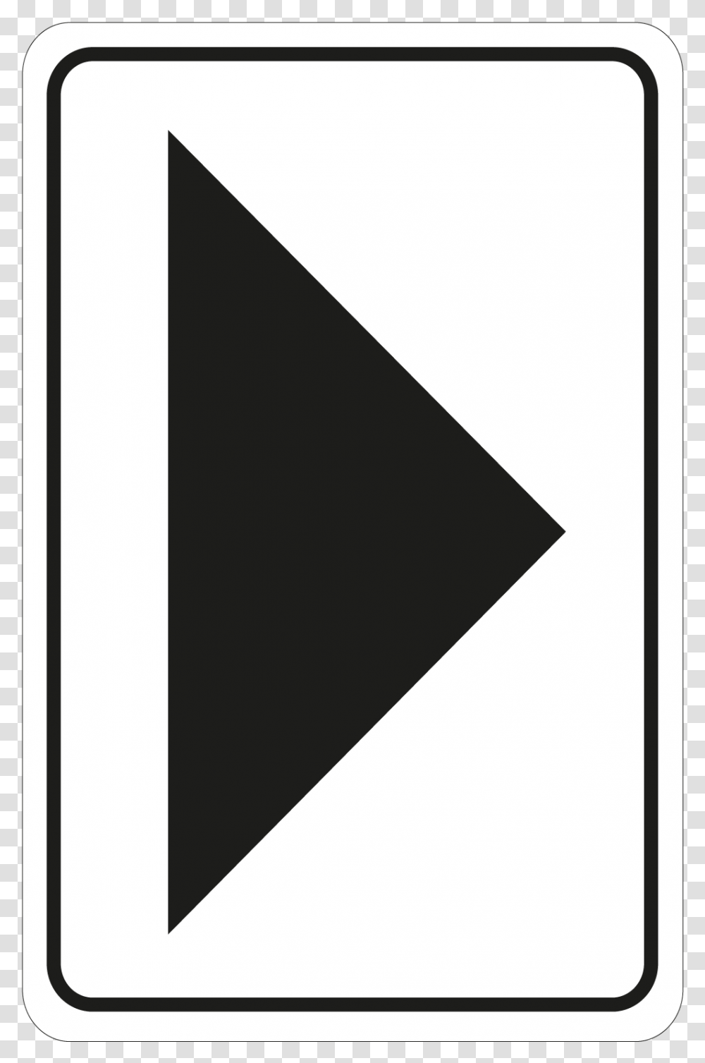 Large Arrow Door Sign Traffic Sign, Triangle, Label, Rug Transparent Png