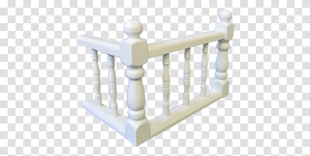 Large Assembled Landing Rail Painted White Baluster, Handrail, Banister, Railing, Chess Transparent Png