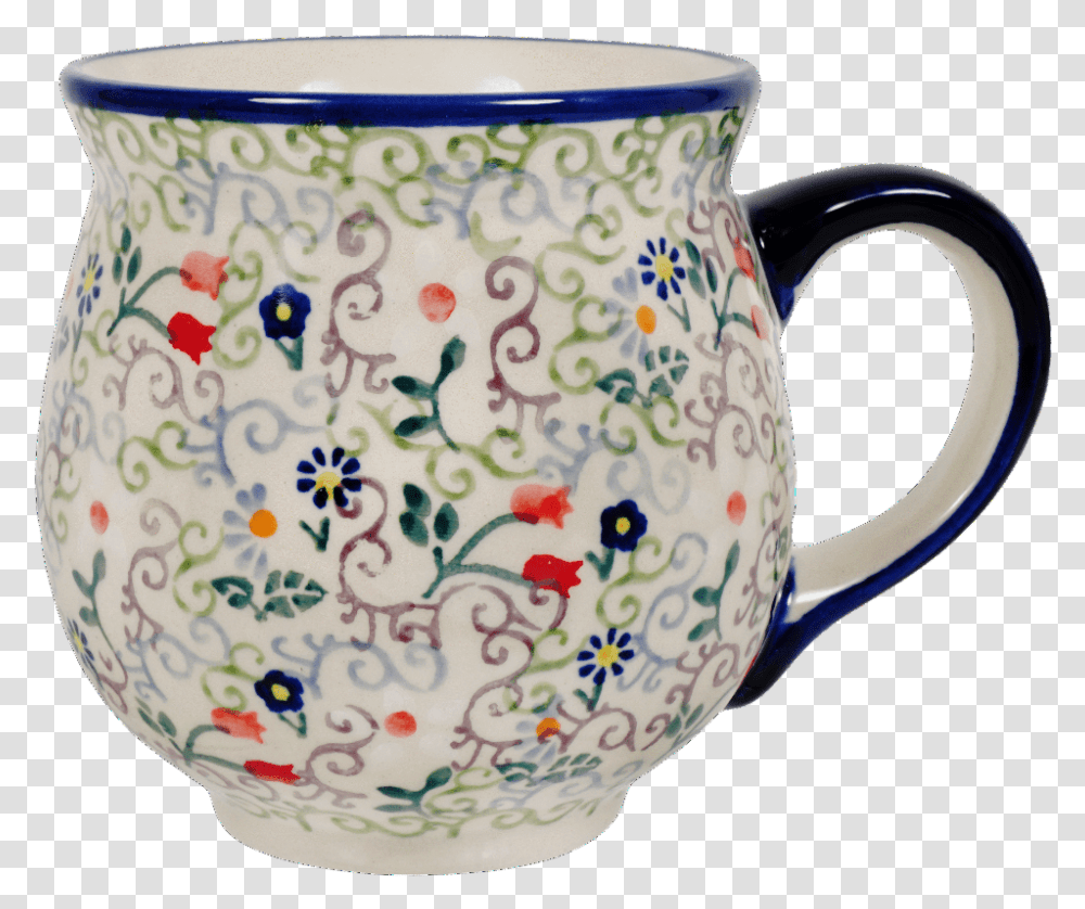 Large Belly MugClass Lazyload Lazyload Mirage Primary Blue And White Porcelain, Pottery, Jug, Birthday Cake Transparent Png