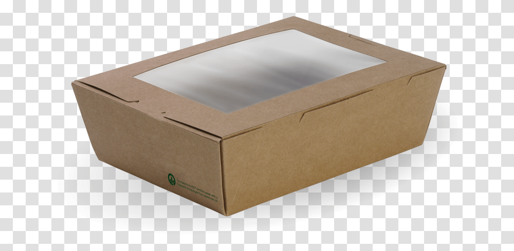 Large Bioboard Lunch Box With Windowbb Wlbl Box, Cardboard, Carton, Package Delivery Transparent Png