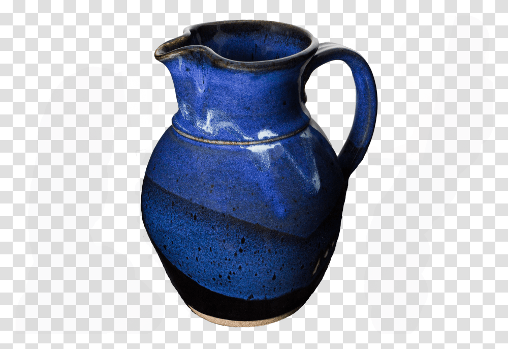 Large Blue Pitcher Handmade Pottery Earthenware, Jug, Jar, Vase, Water Jug Transparent Png