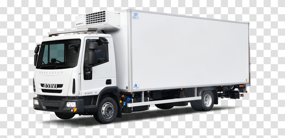 Large Box Truck Cooler With Tail Lift Large Truck, Vehicle, Transportation, Trailer Truck, Van Transparent Png