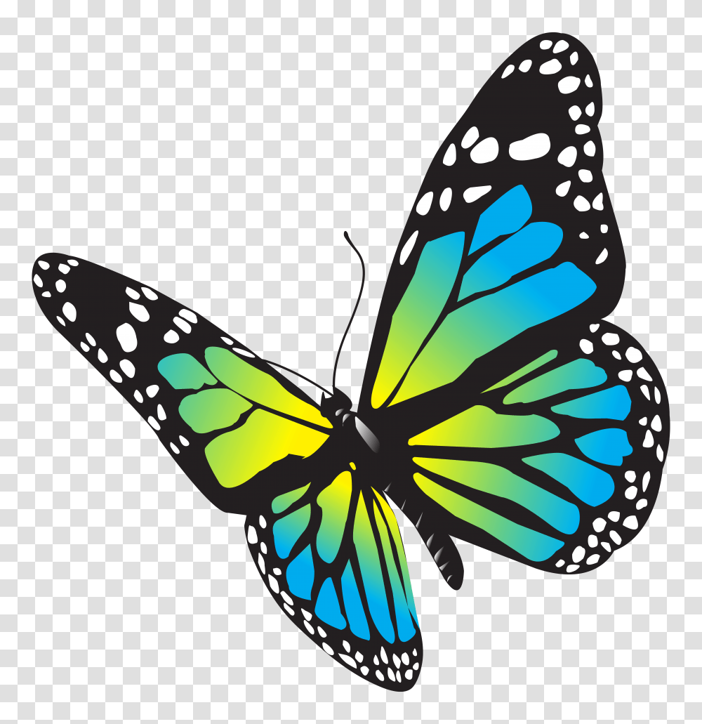 Large Butterfly Clip Art, Insect, Invertebrate, Animal, Monarch Transparent Png