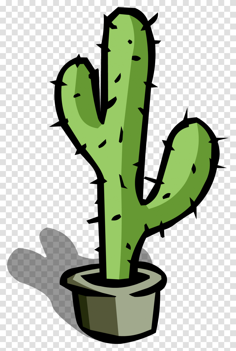 Large Cactus Sprite, Plant, Green, Food, Vegetable Transparent Png