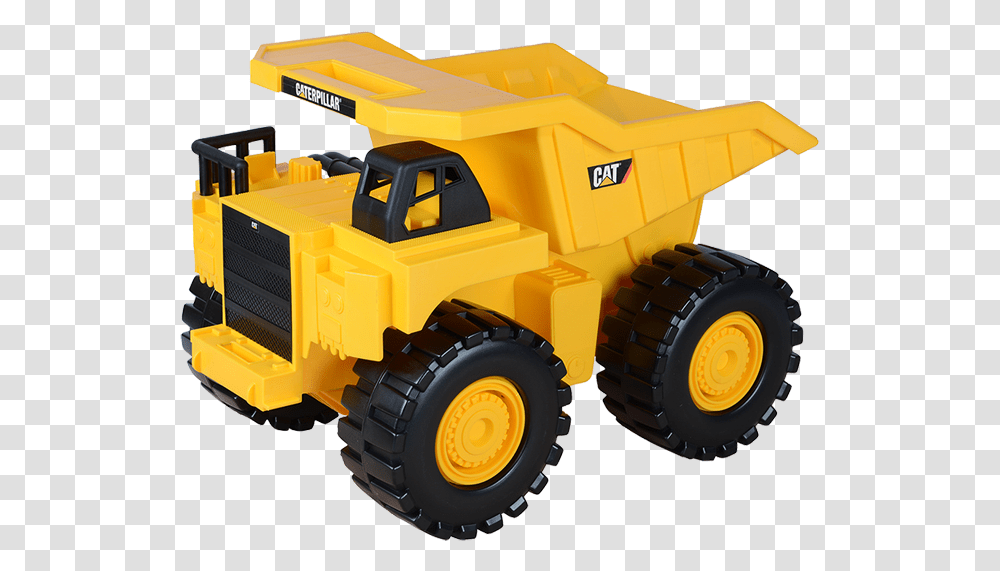 Large Cat Dump Truck Toy, Tractor, Vehicle, Transportation, Bulldozer Transparent Png