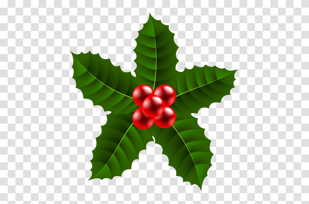 Large Christmas Holly Clip Art Image Dlia Moego Khobbi, Leaf, Plant, Green, Star Symbol Transparent Png