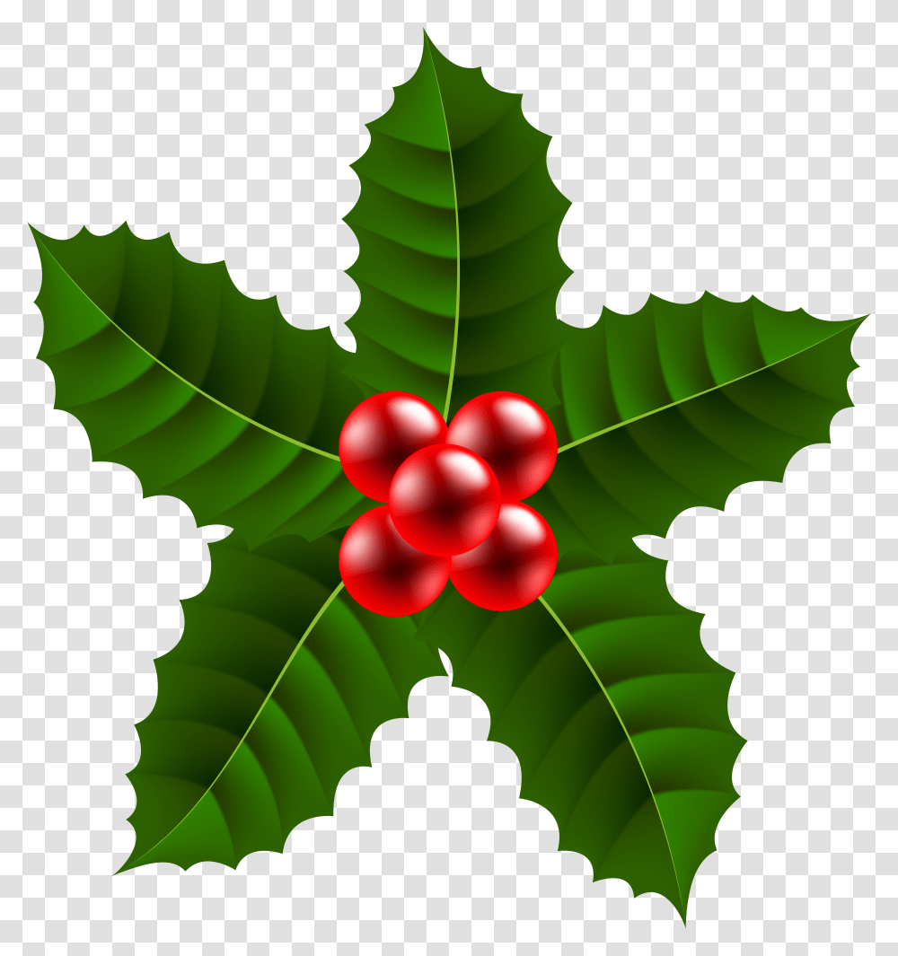 Large Christmas Holly Transparent Png