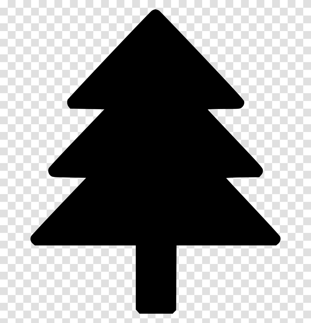 Large Christmas Pine Tree, Star Symbol, Axe, Tool Transparent Png